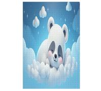 Animal Panda Puzzle Games for Adults E Bambini - for Creativity And Mindfulness - Challenging Jigsaw Puzzles 1000 Pezzi for Family 78×53cm
