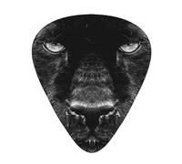 Animal Panther Plettri per chitarra con scatola portaoggetti per chitarra 12 plettri per chitarra 3 spessori sottili medi pesanti 0,46 0,71 0,96 mm plettri per chitarra acustica elettrica o basso