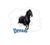 Animal Paper Break Shocks Horses Adesivi Citazione Sogno Decalcomanie in Vinile