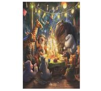 Animal Party Puzzle Games for Adults E Bambini - for Creativity And Mindfulness - Challenging Jigsaw Puzzles 1000 Pezzi for Family 78×53cm