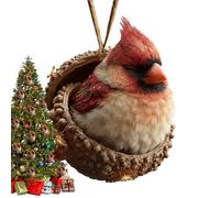 Animal Pattern Acrylic Ornaments - 2D Acrylic Seasonal Decoration | Christmas Tree Ornaments With Animal Designs | Ideal For Front Door, Office, Wall, Mantel, Garden, Backyard, Living Room, Bedroom,