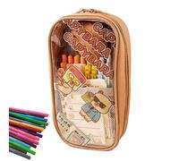 Animal Pencil Case, Capybara Stationery Bag, School Supply Organizer, Girls Marker Holder, Aesthetic Pen Pouch, Zippered Pencil Organizer, Portable Stationery Bag, Fun Kids Pencil Case, Student