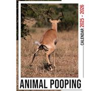 Animal Pooping Calendar 2025 - 2026: Bring Joy and Stay Organized with Our 24-Month 2025-2026 US Holidays - Perfect for Gifting or White Elephant Parties, Christmas Gift