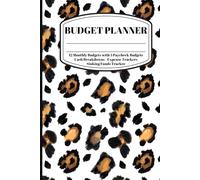 Animal Print 12-Month Budget Planner - Financial Organizer for Income, Expenses, Savings & Cash Stuffing
