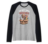 Animal Rescue Volunteer Dog Cat Pet Bird Rescuer Costume Maglia con Maniche Raglan