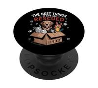 Animal Rescue Volunteer Dog Cat Pet Bird Rescuer Costume PopSockets PopGrip Adesivo