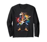 Animal Rockband Leader - Camel sta suonando una chitarra 1 Maglia a Manica