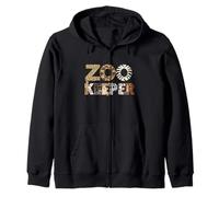 Animal Safari Adventurer, guardiano dello zoo Felpa con Cappuccio