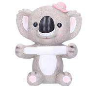 Animal-Shaped Paper Towel Holder, Cute No Punch Wall Mounted or Desktop Tissue Roll Rack, Decorative Resin Toilet Paper Stand for Kitchen Bathroom