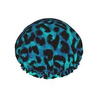 Animal Skin Leopard Cuffia da a impermeabile riutilizzabile da bagno elastica per donna, Cappucci per ragazze Spa Uso domestico, Hotel e parrucchiere