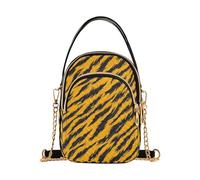 Animal Skin Leopard Giallo Nero donne alla moda borse a tracolla con multi tasche borse da donna per regali di compleanno