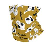 Animal Skulls Halloween Day of The Dead Design Donna Uomo Passamontagna Tubolare Multifunzione Scaldacollo Protezione Solare Copricollo per Ciclismo Montagna Trekking Invernale
