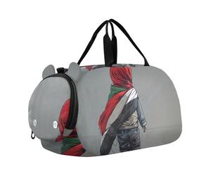 Animal Sniffs Rose Girls Duffle Bags Travel Tote Weekend Duffel Pernottamento Ragazzi Carry on Duffel Sport Dance Bag, Gaza Libera Palestina libera 2, classico