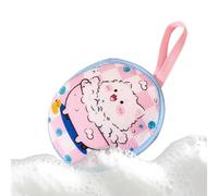 Animal Soap Mesh Bag, Shower Body Scrubber Foaming, 13cm/5.12in with Soap Holder System, Lightweight Quality Bathing Design Unit, Easy Gear, Versatile Skin Tool for Home Travel Use