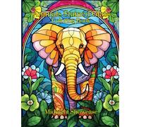 Animal Stained Glass Coloring Book
