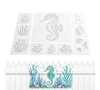 Animal Stencils for Painting Reusable - Sea Fish Stencil for Rock Cake Card