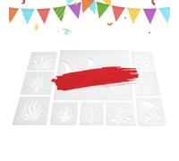Animal Stencils for Painting Reusable - Sea Fish Stencil for Rock Cake Card