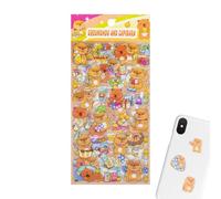 Animal Stickers, Assorted Cute Capybara Themed Decals for Kids and Teens, Scrapbooking, Journaling, Laptop, Water Bottle, Skateboard, and Phone Case, Fun Decorative Stickers Feature, Craft & School