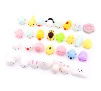 Animal Stress Relief Toys, Colorful Mini Squeeze, Soft & Safe | Design ad alta resilienza, ideale per l\'espressione emotiva, set da 50 pezzi