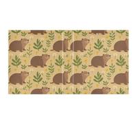 Animal Talpa Brown Grass - Raccoglitore a tre anelli per quaderni da 3,8 cm, con portablocco, 1 confezione da 200 fogli