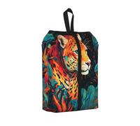 Animal Tiger - Borsa per scarpe da viaggio, resistente all'acqua, con manico con cerniera, custodia leggera per valigia e palestra, si ripiega piatta per l'imballaggio, Animale tigre, 22 x 12 x 42 cm