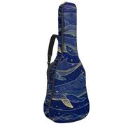 Animal Tiger with a Wreath of Flowers Custodia per chitarra acustica spessa imbottita impermeabile per chitarre da 40 41 42 pollici, Multicolore 08, 42.9x16.9x4.7 in, Zaino casual