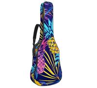 Animal Tiger with a Wreath of Flowers Custodia per chitarra acustica spessa imbottita impermeabile per chitarre da 40 41 42 pollici, Multicolore 10., 42.9x16.9x4.7 in, Zaino casual