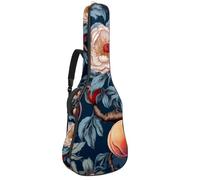 Animal Tiger with a Wreath of Flowers Custodia per chitarra acustica spessa imbottita impermeabile per chitarre da 40 41 42 pollici, Multicolore 05, 42.9x16.9x4.7 in, Zaino casual
