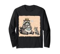 Animal umoristico di Cibo per Gatti di raccoongola Maglia a Manica