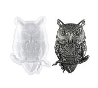 Animal Wall Sculpture Mold - Flexible Silicone Pattern, Detailed Owl Figure Template, Artistic Casting Device, Multi Use Design Tool | Resin Craft Development, Home Decor Enhancement, Workshop