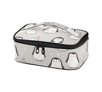 Animal Winter Penguin Grey Decorative Lunch Tote Bag Travel Cooler Bag Boy Lunch Box per grande capacità Paisley in Paradise