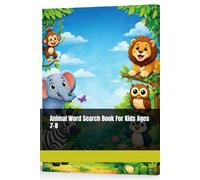 Animal Word Search Book For Kids Ages 7-8