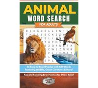 Animal Word Search for Adults: 55 Easy-to-Read Puzzles with 660 Words Featuring Wildlife, Ocean Creatures & More | Fun and Relaxing Brain Games for Stress Relief