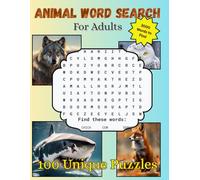 Animal Word Search: Large Print | 100 Themed Puzzles