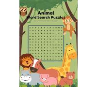 Animal Word Search Puzzle Book: Easy to read Word Search about animals and more | 6x9 Inches | 102 pages | 50+ puzzles... Gift for Vacations, Holidays and free times