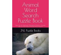 Animal Word Search Puzzle Book: Word Search with Easy to Read Print about Animals, Creatures, 6x9 inches 110 pages ... 50 + Puzzles, Gift for Vacation, Holiday, and Free Times