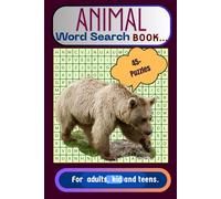 Animal word search puzzle book: Word Searches with Easy to Read Print about animals, birds, insects and more| 6×9inches, 110 pages | 50 Puzzles...Gift for Vacations, Holiday and Free Times.