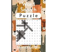 Animal Word Search Puzzle Book: Word Searches with Easy to read Print about Animals, mammals, and reptiles/6x9 inches, 110 pages/ 50+ Puzzles, Great for Animal lovers and use on your free time.