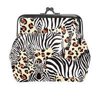 Animal Zebra Leopard Grain Pattern Portamonete Portafogli Vintage Pouch Borse per regalo