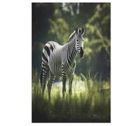 Animal Zebra Puzzle in Legno 1000 Pezzi, Per Adulti Bambino, Collezione Challenge, Puzzles Impossibili, Stampa Di Alta Qualità 78×53cm
