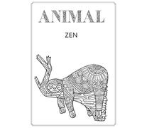 Animal Zen: A Calming Coloring Book for Stress Relief and Relaxation