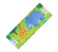 Animal Zoo Giraffa Elefante Scimmia stampato tappetino da yoga antiscivolo in gomma naturale antiscivolo, con borsa tapete para ejercicio 180,3 x 66 cm Per yoga caldo