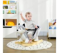 Animale a Dondolo a forma di Coniglio con Suoni, Cavalluccio a Dondolo per Bambini 18-36 Mesi con Cintura di Sicurezza, 60x33x50 cm Description:Regala la gioia di un'esperienza realistica con il nostr