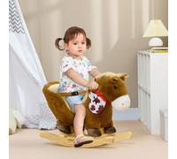 Animale a Dondolo a forma di Coniglio con Suoni, Cavalluccio a Dondolo per Bambini 18-36 Mesi con Cintura di Sicurezza, 60x33x50 cm Description:Regala la gioia di un'esperienza realistica con il nostr