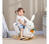 Animale a Dondolo a forma di Coniglio con Suoni, Cavalluccio a Dondolo per Bambini 18-36 Mesi con Cintura di Sicurezza, 60x33x50 cm Description:Regala la gioia di un'esperienza realistica con il nostr