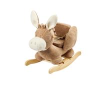 Animale a dondolo Nattou asinello in tessuto teddy - Ecru