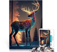 animale alce Puzzle 1000 pezzi per adolescenti Giocattoli che creano dipendenza e sfidano l'intelligenza del cervello Migliorare l'amore tra le coppie 38x26cm