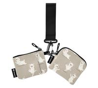 Animale Alpaca Cartoon Yoga Moves Casi di Carta Delle Donne Portamonete Porta Cambiamento Piccolo Portamonete Portatile Borsa Portafoglio con Tasca Con Cerniera per Uomo 2 Pz, Animale alpaca cartone