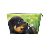 Animale Animale Simpatico Cucciolo Di Cane Rottweiler, Borsa da toilette Borsa per trucco Borsa per cosmetici Borsa da toilette da viaggio portatile
