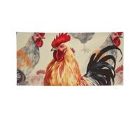 Animale Arte Pollo Pittura Banner e Segni All'aperto Interno Decorazione Festone Banner Personalizzato con Occhielli Sfondo Compleanno Sfondo Poster Foto Sfondo per Matrimonio Evento Piccolo